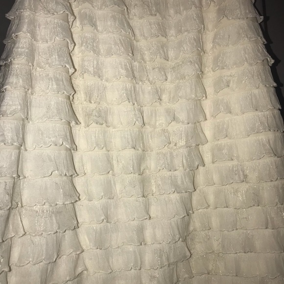 Ivory Ruffle Mini Dress - Picture 3 of 4